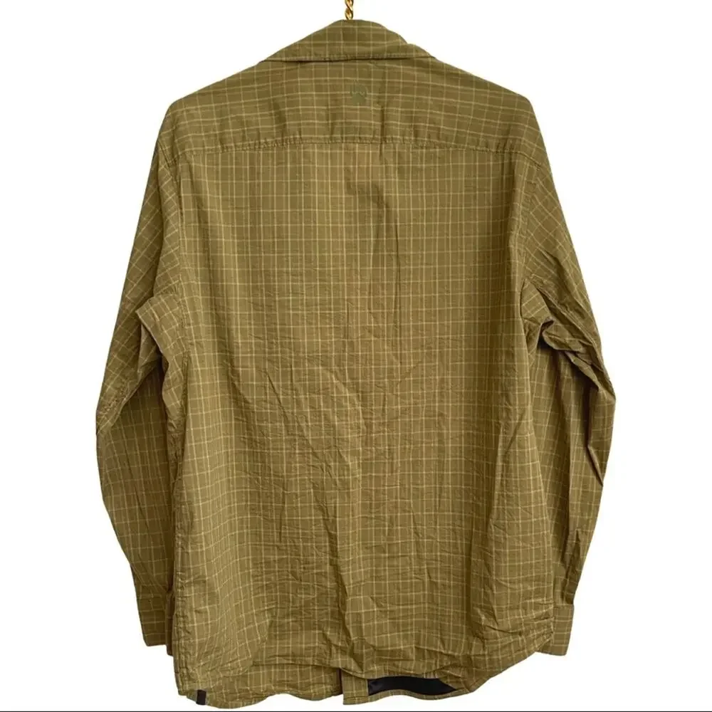 DULUTH UNTUCKED Alaskan Hardgear men's hiking shirt green plaid size MEDIUM - Picture 9 of 10